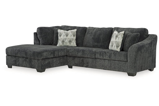Biddeford Shadow 2-Piece Sectional with Chaise -  Ashley - Luna Furniture