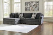 Biddeford Shadow 2-Piece Sleeper Sectional with Chaise -  Ashley - Luna Furniture