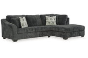 Biddeford Shadow 2-Piece Sleeper Sectional with Chaise -  Ashley - Luna Furniture