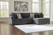 Biddeford Shadow 2-Piece Sleeper Sectional with Chaise -  Ashley - Luna Furniture