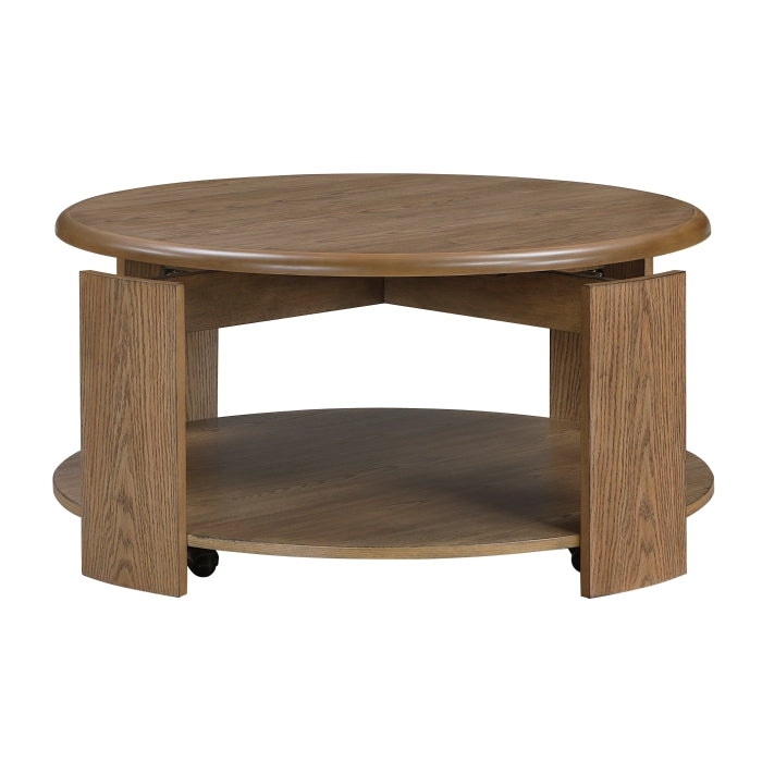 3573-01RD Cocktail Table with Swivel Top - 3573-01RD
