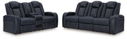 Fyne-Dyme Sapphire Power Reclining Sofa and Loveseat from Ashley - Luna Furniture