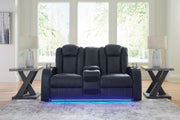 Fyne-Dyme Sapphire Power Reclining Sofa, Loveseat and Recliner -  Ashley - Luna Furniture