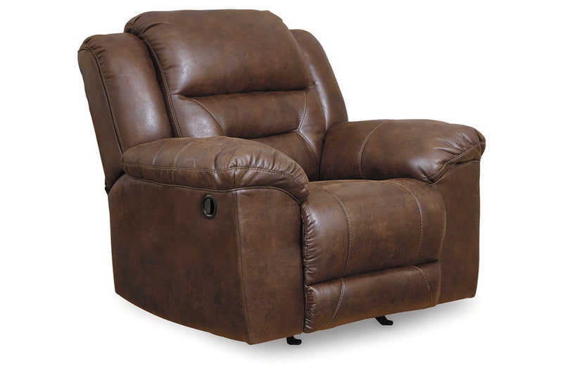 Stoneland Chocolate Reclining Sofa, Loveseat and Recliner -  Ashley - Luna Furniture
