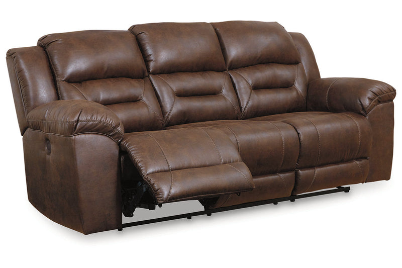 Stoneland Chocolate Power Reclining Sofa, Loveseat and Recliner -  Ashley - Luna Furniture