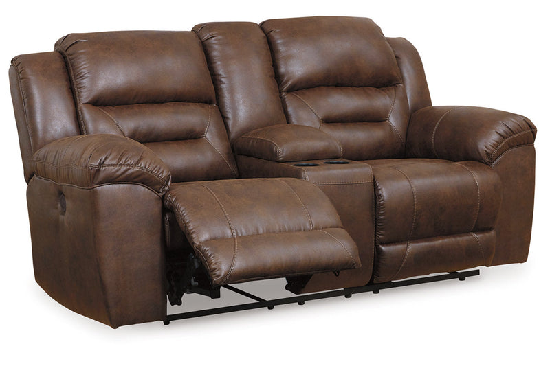Stoneland Chocolate Power Reclining Sofa and Loveseat -  Ashley - Luna Furniture