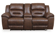 Stoneland Chocolate Power Reclining Sofa, Loveseat and Recliner -  Ashley - Luna Furniture