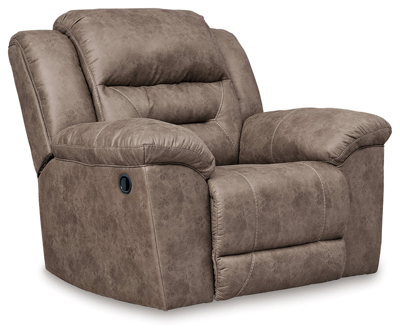 Stoneland Reclining Sofa, Loveseat and Recliner in Fossil from Ashley - Luna Furniture