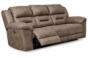 Stoneland Fossil Power Reclining Sofa and Loveseat -  Ashley - Luna Furniture