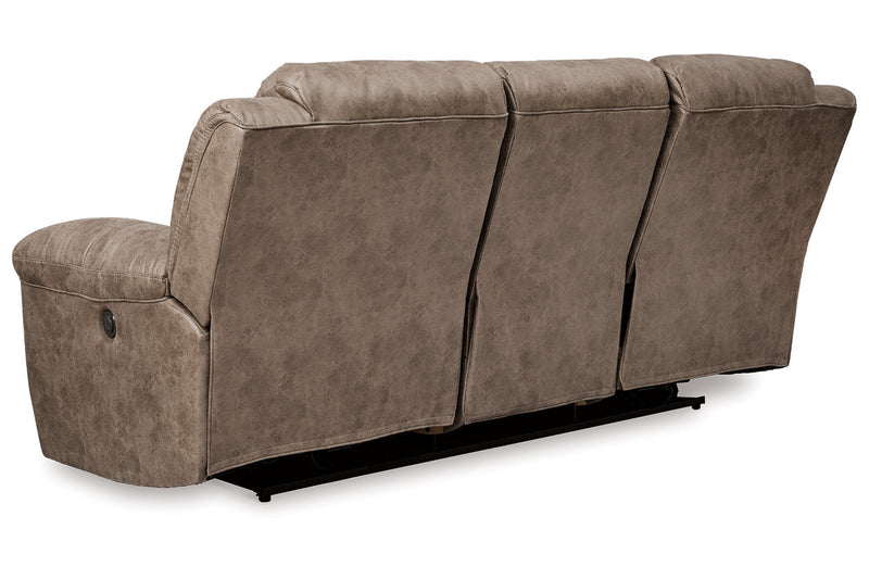 Stoneland Fossil Power Reclining Sofa, Loveseat and Recliner -  Ashley - Luna Furniture