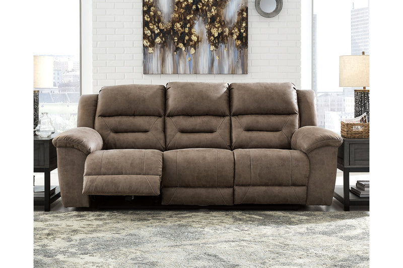 Stoneland Fossil Power Reclining Sofa, Loveseat and Recliner -  Ashley - Luna Furniture