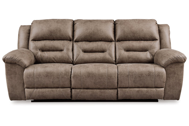 Stoneland Fossil Power Reclining Sofa, Loveseat and Recliner -  Ashley - Luna Furniture