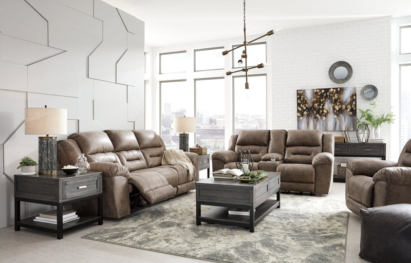 Stoneland Reclining Sofa, Loveseat and Recliner in Fossil from Ashley - Luna Furniture