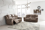 Stoneland Reclining Sofa and Loveseat in Fossil from Ashley - Luna Furniture