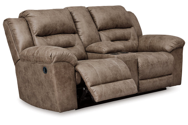 Stoneland Fossil Reclining Sofa and Loveseat -  Ashley - Luna Furniture