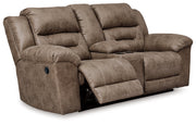 Stoneland Reclining Sofa and Loveseat in Fossil from Ashley - Luna Furniture