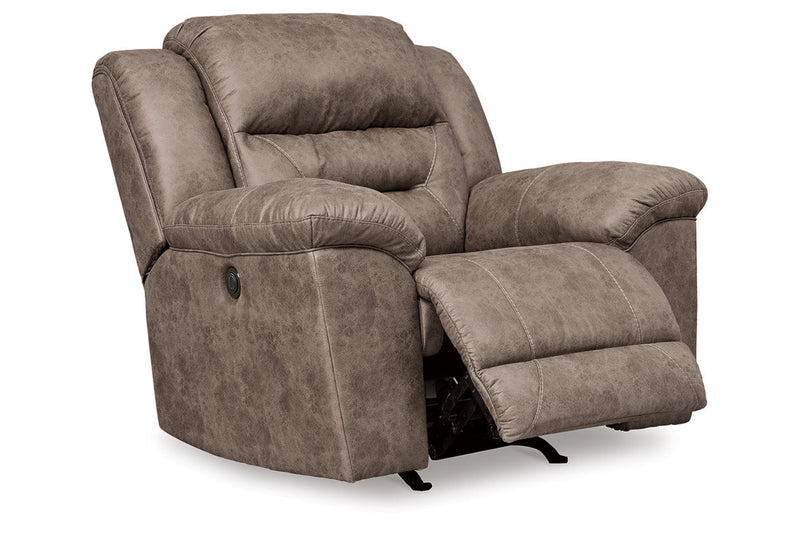 Stoneland Fossil Power Reclining Sofa, Loveseat and Recliner -  Ashley - Luna Furniture