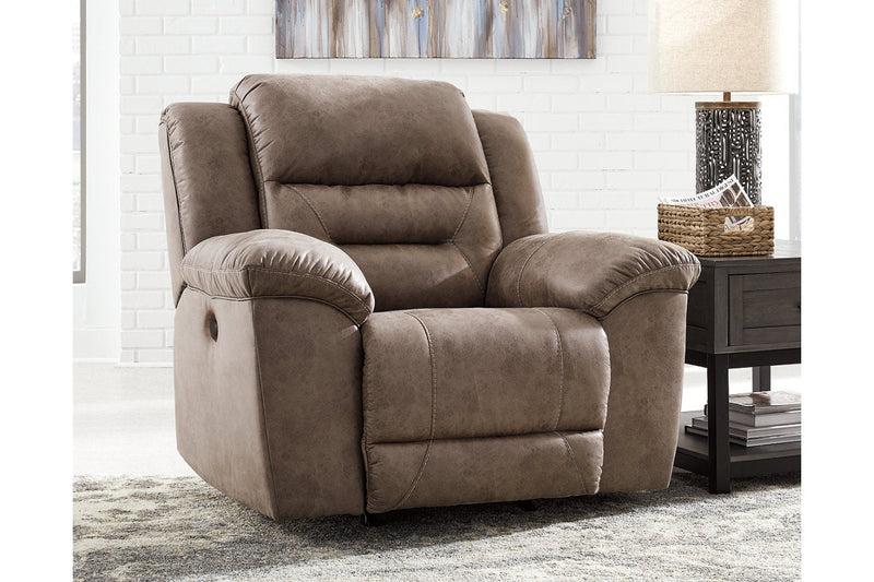 Stoneland Fossil Power Reclining Sofa, Loveseat and Recliner -  Ashley - Luna Furniture