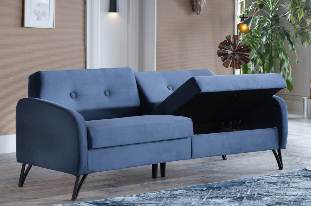 Juniper Vika Navy Blue Seat Sleeper Sofa