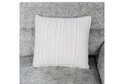 U9401 Nickel Sofa Bed Sectional With 3 Pillows And Ottoman - U9401-NICKEL-SECTIONAL W/ 3 PILLOWS + OTT