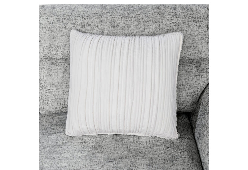 U9401 Nickel Sofa Bed Sectional With 3 Pillows And Ottoman - U9401-NICKEL-SECTIONAL W/ 3 PILLOWS + OTT