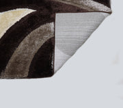 3D Shaggy BROWN Area Rug - 3D444 - 3D444-BRW-57