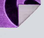 3D Shaggy PURPLE Area Rug - 3D666 - 3D666-PRP-PRP-57