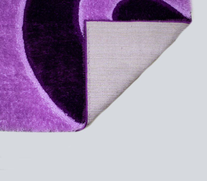 3D Shaggy PURPLE Area Rug - 3D666 - 3D666-PRP-PRP-57