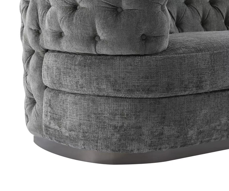 3PC Grey Sectional - L322-Grey-3PC
