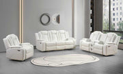 3PC (Power Sofa & Loveseat & Recliner) - L447-White-3PC