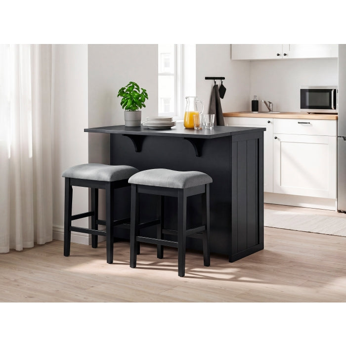 4017BK-24 Counter Height Stool, Set of 2 - 4017BK-24