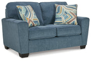 Cashton Blue Sofa and Loveseat -  Ashley - Luna Furniture