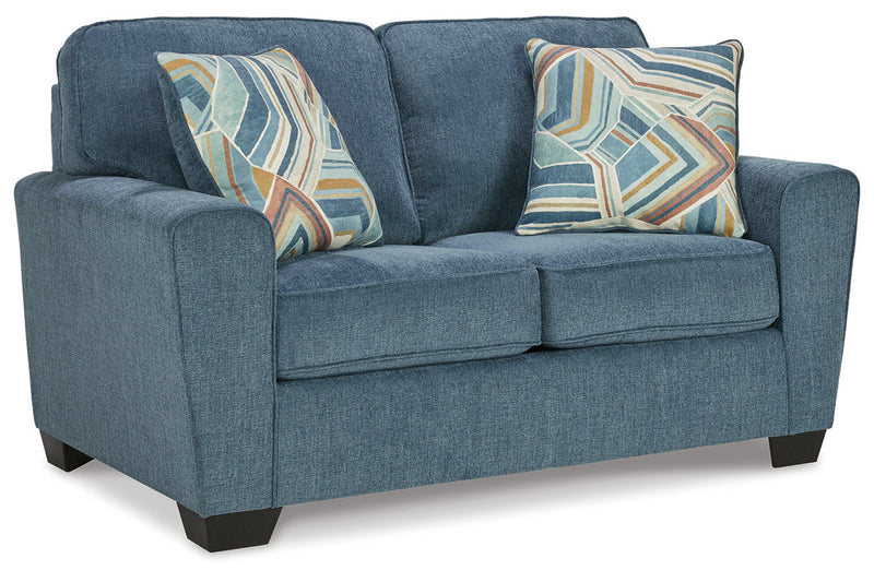 Cashton Blue Sofa and Loveseat -  Ashley - Luna Furniture