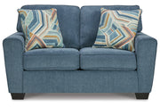 Cashton Blue Sofa and Loveseat -  Ashley - Luna Furniture