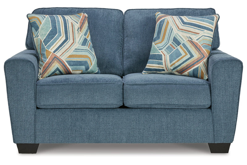Cashton Blue Sofa and Loveseat -  Ashley - Luna Furniture
