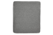 Hazela Charcoal Chair and Ottoman -  Ashley - Luna Furniture