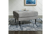 Hazela Charcoal Chair and Ottoman -  Ashley - Luna Furniture