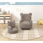 4212BRW-1MN Mini Kid's Chair - 4212BRW-1MN