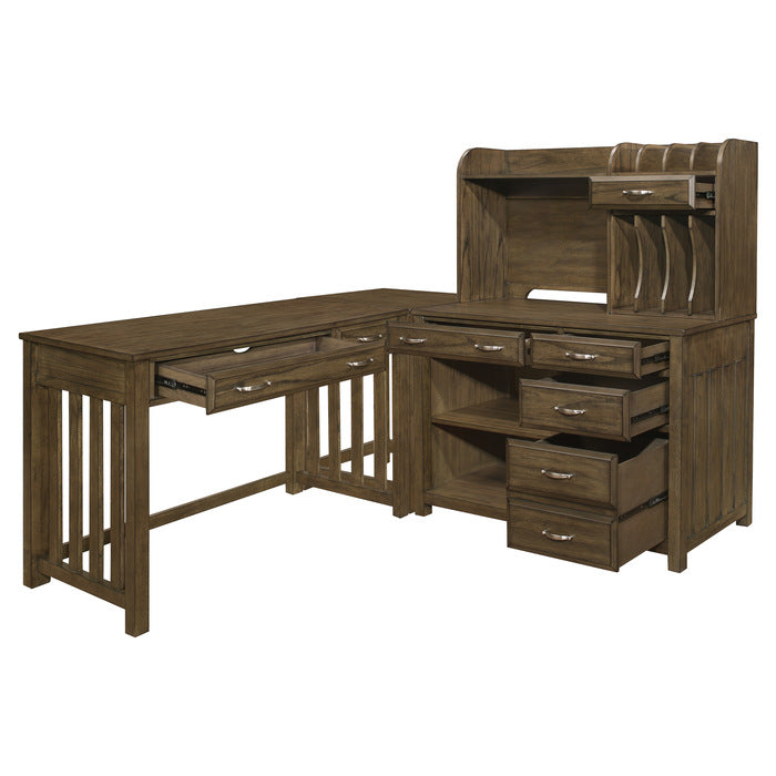 4522*4 4pc Corner Desk (Desk+Corner+Credenza+Hutch) - 4522*4