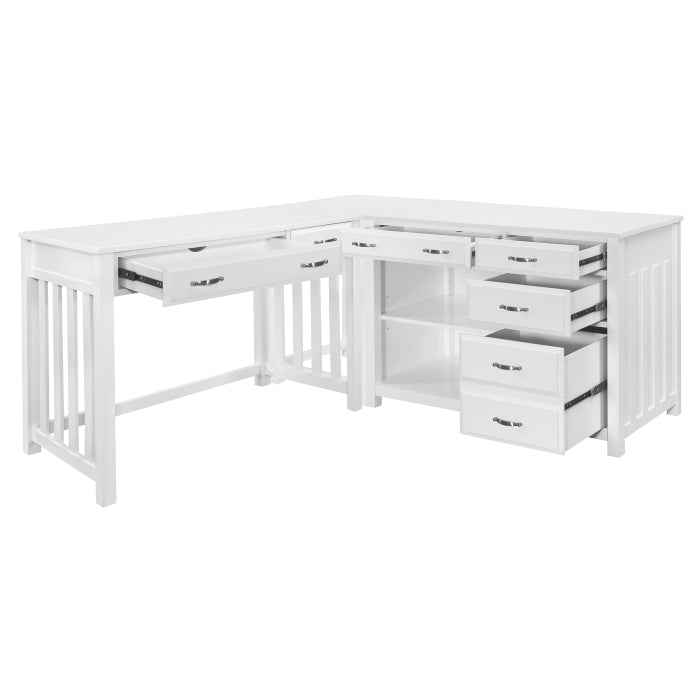4522WH*3 3pc Corner Desk (Desk+Corner+Credenza) - 4522WH*3