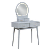 4565GY Dressing Table with Mirror - 4565GY