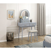 4565GY Dressing Table with Mirror - 4565GY