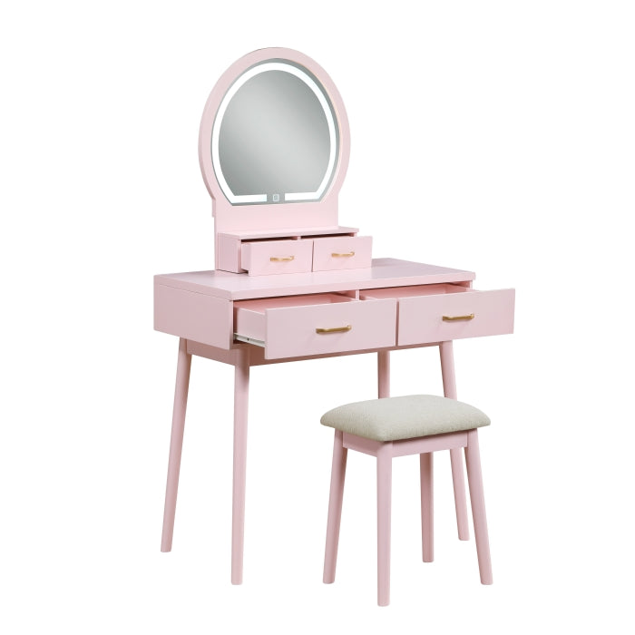 4565PK Dressing Table with Mirror - 4565PK