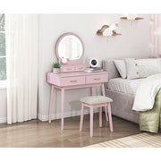 4565PK Dressing Table with Mirror - 4565PK