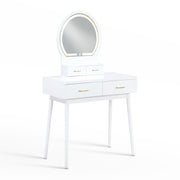 4565WH Dressing Table with Mirror - 4565WH