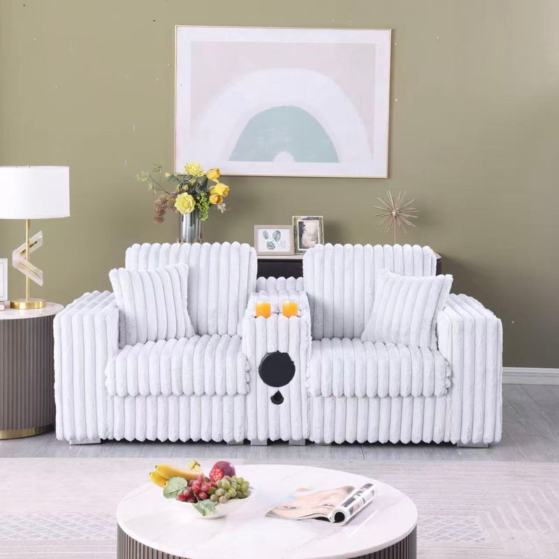 462 LOVE SEAT WITH CENTER CONSOLE 85X38X35 - 210000007952