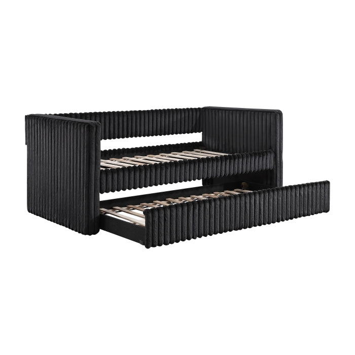 4655BLK* (2) Daybed with Trundle - 4655BLK*
