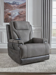 4Z-Peaceful Pause Slate Power Lift Recliner - PC1210412