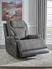 4Z-Peaceful Pause Slate Power Lift Recliner - PC1210412