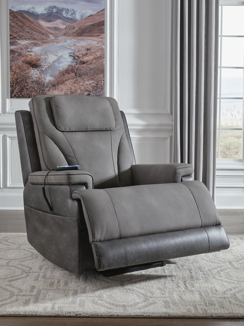 4Z-Peaceful Pause Slate Power Lift Recliner - PC1210412